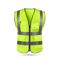Gilet de sécurité réfléchissant haute visibilité OEM pour la construction, la conduite routière, le travail et la sécurité, veste de sécurité