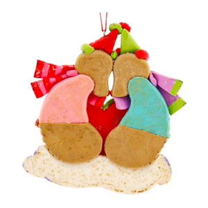 Tùy Chỉnh Handmade Giáng Sinh Vài Nhím Gia Đình 2 Tình Yêu Trái Tim Treo Trang Trí Cho Xmas Vài Với Trái Tim Cho Món Quà Đầu Tiên Trang Trí Nội Thất - Product Image 5