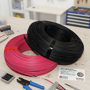 Cable Solar de Corriente Continua HAOHUI, Fabricado en Shandong, con Conductor de Cobre, Revestimiento XLPO y PE, 1 KV, Bajo Voltaje, para Paneles Solares - Product Image 1