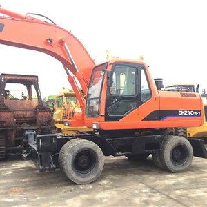 รถขุดล้อยาง Doosan DH210W-7 มือสอง อุปกรณ์ก่อสร้างไฮดรอลิก เครื่องยนต์เกาหลี 21 ตัน เครื่องจักรงานดิน ขายดี - Product Image 1