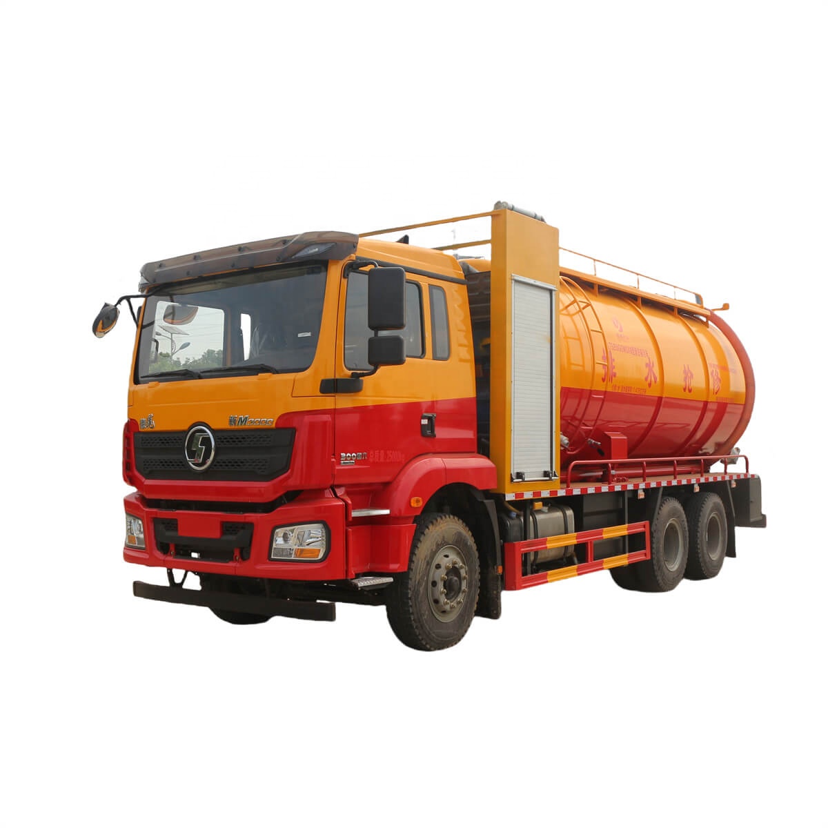 Сверхмощный грузовик Shacman 18000L 6x4 с функцией сброса сточных вод