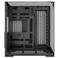 Hot Selling Black Gaming Computer Case Three Sides Tempered Glass Case PC Mid Tower Computer Case OEM