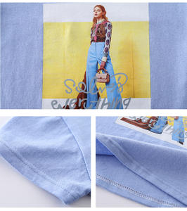 Conjunto de Ropa Infantil para Niña, Camiseta de Manga Corta con Estampado Azul y Falda Pantalón a Cuadros, Superventas en Dropshipping - Product Image 5