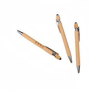 2024 NOUVEAU stylo à bille en bambou ECO avec pointe stylet - Product Image 2