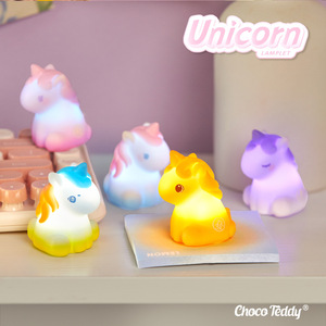 Yu Mo Unicorn Mini <b>Light</b> Colorful Emitting <b>Night</b> <b>Light</b> For Kids Room Decor Gift - Product Image 3