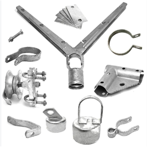 Matériaux lourds 3FT 4FT chaîne lien clôture raccords accessoires fin Rail pinces T <span class=keywords><strong>pince</strong></span> pour porte usage Commercial - Product Image 5