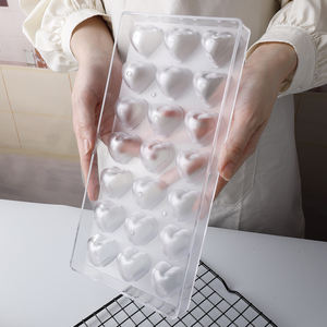 قالب شوكولاتة على شكل قلب حب لطيف بـ 21 تجويفًا، قالب شوكولاتة ثلاثي الأبعاد مخصص من البلاستيك، أدوات كيك وحلوى يدوية الصنع لعيد الحب - Product Image 5