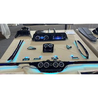 Modification Intérieure : Cache d'écran LCD pour éclairage d'ambiance intérieur de voiture, compatible avec Mercedes Benz W221 2005-2013