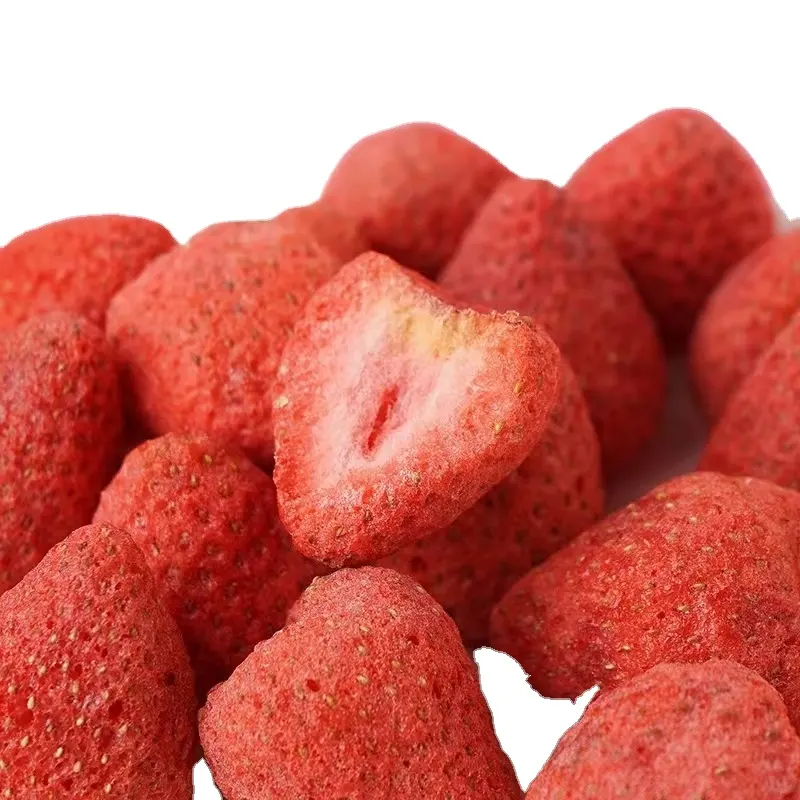 Sfuso di 30-35mm liofilizzato all'ingrosso cibo alla rinfusa liofilizzazione della frutta liofilizzata della fragola