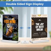 Support Magnétique Personnalisé pour Panneau en Acrylique A4 A5 A6, Porte-Menu de Table, Cadre Photo en Acrylique pour Marketing et Publicité