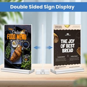 Từ tùy chỉnh <span class=keywords><strong>Acrylic</strong></span> dấu hiệu chủ A4 A5 A6 menu đứng hiển thị bảng <span class=keywords><strong>Acrylic</strong></span> khung hình cho tiếp thị quảng cáo - Product Image 2
