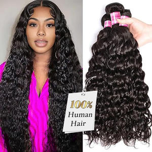 Contoh Gratis Rambut Keriting Bibi Seksi Gelombang Air India Bundel Rambut Mewah Ekstensi Rambut Manusia India - Product Image 1