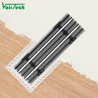 Diffuseur linéaire invisible pour plafond HVAC, grille d'aération en plastique ABS pour climatiseur