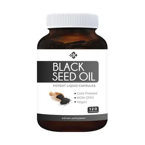 High Quality Vegan Immune Support & Brain Function Supplement Organic Private Label Black Cumin Seed Oil Capsules Softgel