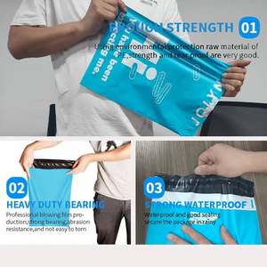 Sac d'expédition en polymaille biodégradable à 100 % personnalisé pour la sécurité de l'environnement, sac d'expédition de haute qualité pour les coursiers - Product Image 4