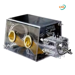 <span class=keywords><strong>Lab</strong></span> Handschoenenkast Acryl Transparant Vacuüm Handschoenenkastje Met Optionele Doosmaten & Vacuümflens Poreuze Elektrische Aansluiting - Product Image 1