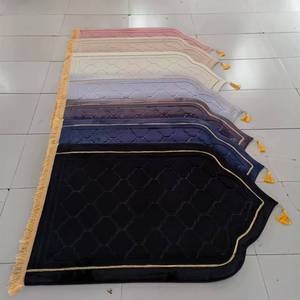 Tappeto da preghiera 2024 spesso islamico eid ramadan Islam con imbottitura Memory Foam arabico musulmano Halal tappetino da preghiera turco - Product Image 1