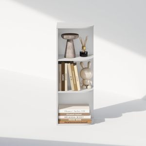 Estantería Esquinera de Tres Niveles para Organizar y Almacenar en el Hogar, Oficina o Sala de Estar, Estilo Moderno y Minimalista - Product Image 6