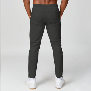 Logotipo personalizado 88% Nylon 12% Spandex Golf Roupas Calças Slim Fit Treinamento Esportivo Ginásio Fitness Jogger Mid Cintura Sports <span class=keywords><strong>Pants</strong></span> dos homens - Product Image 4