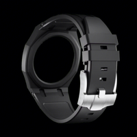 Verstellbares Bonbonfarbenes Biokeramik-Gehäuse + Silikon-Uhrenarmbänder für Ap & S-Watch Armband