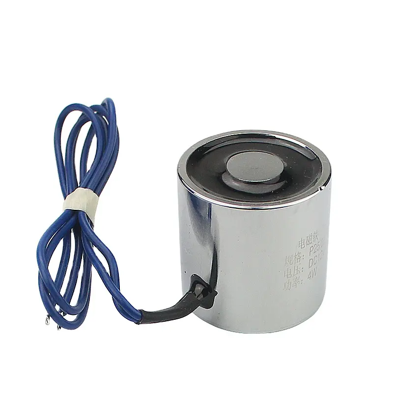 Sary Industriële Kleine 12V Dc Elektrische Holding Magneet Ronde Solenoid LY2525 Lifting Elektromagneet 8kgs