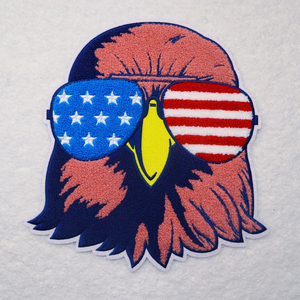 Wholesale Big New York Embroidered America Letter Towel Patch Independence Day Mini Flag Patches Usa Stock - Product Image 4