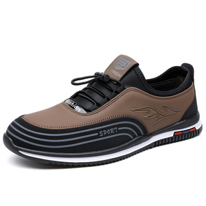 Zapatillas deportivas casuales transpirables para hombre, sin cordones, con suela suave, a la moda, color negro y marrón, origen Wenzhou, Zhejiang. - Product Image 5