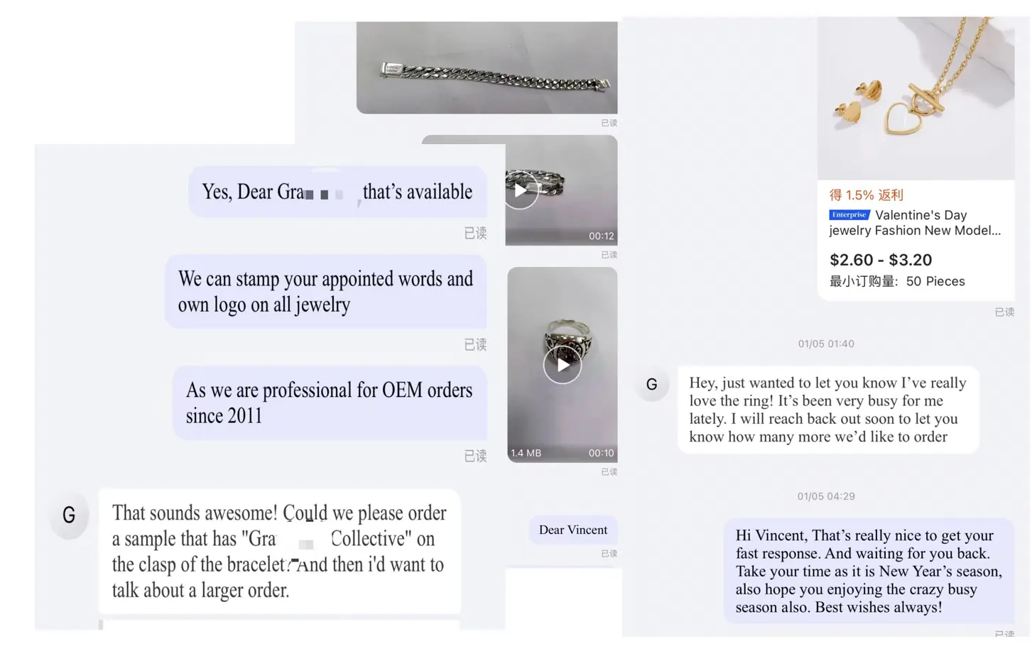 Fabricante de joyería Oem Odm joyería personalizada collar pulsera tobillera anillo pendientes joyería Guangzhou fábrica
