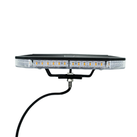 Barre lumineuse d'urgence ambre étanche à la poussière et à l'eau IP66, 48 LED, homologuée ECE R65 R10, fixation permanente pour véhicules d'ingénierie