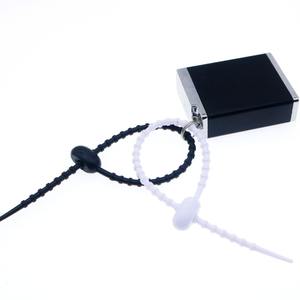 متعددة الأغراض الملونة سيليكون كابل البريدي التعادل قابل للتعديل لينة حزام تخزين قابلة لإعادة الاستخدام قفل مزدوج الفرقة تويست للاستخدام اليومي - Product Image 4