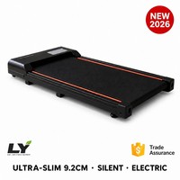 Caminadora para Debajo del Escritorio para Oficina en Casa, Motor Silencioso de 0.65HP, Plataforma para Caminar con Pantalla LED, Marco de Acero con Absorción de Impactos