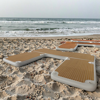 Ponton flottant gonflable Dropstitch avec EVA pour les loisirs mer et terre jeu d'eau-tapis d'extérieur