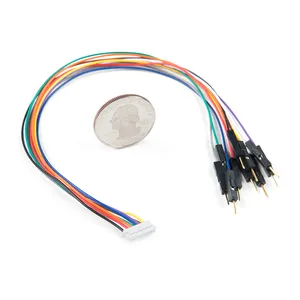 10 ड्यूपॉन्ट 1 पिन 10 पिन molex 1.25mm कनेक्टर 200MM परीक्षण करने के लिए केबल