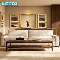 Ensemble de canapés de luxe multi-scènes pour salon, canapé d'angle en L avec accoudoirs, structure en bois massif durable pour hôtel et bureau