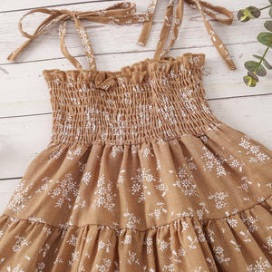 Verano hermanas europeas y americanas vestido para niños estampado de flores mameluco moda ropa de bebé - Product Image 6