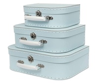 Valise Rigide Personnalisée en Carton Biodégradable Écologique avec Revêtement UV Imperméable, Embossage et Coutures pour la Mode