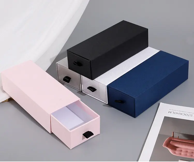 कस्टम मुद्रित लोगो प्रीमियम धूप का चश्मा पैकेजिंग दराज बॉक्स बहु-रंग कार्डबोर्ड चश्मा केस बॉक्स