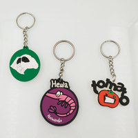 Porte-clés en PVC souple non toxique, design personnalisé, porte-clés en caoutchouc en forme de pomme de terre pour sac, cadeaux promotionnels