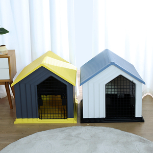 Wholesale Removable Breathable OEM Custom Modern Luxury Plastic Outdoor Indoor Dog House Waterproof Pet Dog Cat House For Sale