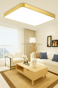 Hiện đại sang trọng Đồng Vuông dẫn đèn trần với acrylic bóng râm cho nhà phòng khách phòng ngủ tuôn ra gắn kết dẫn đèn trần - Product Image 6