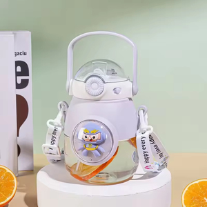 School Portable Sports Bottle Direct <b>Drinking</b> Factory Wholesale Eco-Friendly Cartoon Gifts Cute Children 900ml Large Capacity - Product Image 3