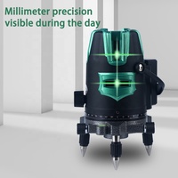 Niveau laser de qualité industrielle et bricolage Probon 5 lignes lignes vertes croisées à nivellement automatique à 360 degrés