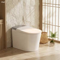 WC intelligent MWD en gros, homologué CE, à poser au sol, avec réservoir de chasse intégré, bidet électrique, cuvette de toilette automatique, projet ODM