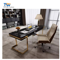Bureau moderne au design simple pour la maison, bureau lumineux, ordinateur de luxe pour patron, bureau et chaise de consultation en beauté médicale