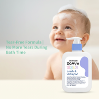 Gel Douche et Shampoing 2-en-1 Hydratant Sans Larmes pour Bébé, pH Équilibré, pour 0-3 Mois, Marque Blanche Personnalisable