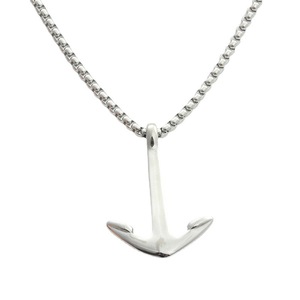 Collier avec pendentif ancre en acier inoxydable, design géométrique rétro pour homme, 280440 - Product Image 5