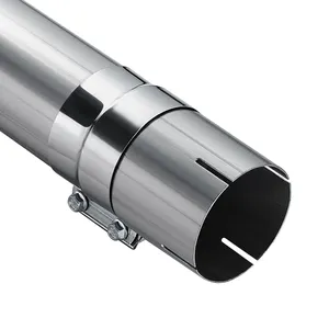 Tubo di eliminazione del silenziatore da 4 pollici lunghezza 30 pollici per scarico Diesel in acciaio inossidabile per tubo di scarico del silenziatore dell'auto
