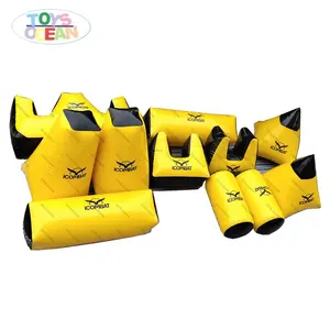 Air Disegel Inflatable Bunker untuk Pertempuran Memanah dan Paintball dengan Desain Logo Kustom