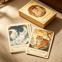 Cartes à collectionner TCG personnalisées avec impression de marque OEM/ODM, cartes de jeu en papier épais, boîte d'emballage personnalisée, jeux de cartes à collectionner