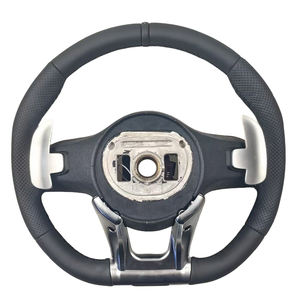 Volant sport en cuir Mercedes Benz pour Classe C (W205/<span class=keywords><strong>W204</strong></span>) G500 G55 G63 S500 - Véritable fibre de carbone et cuir Nappa - Product Image 4